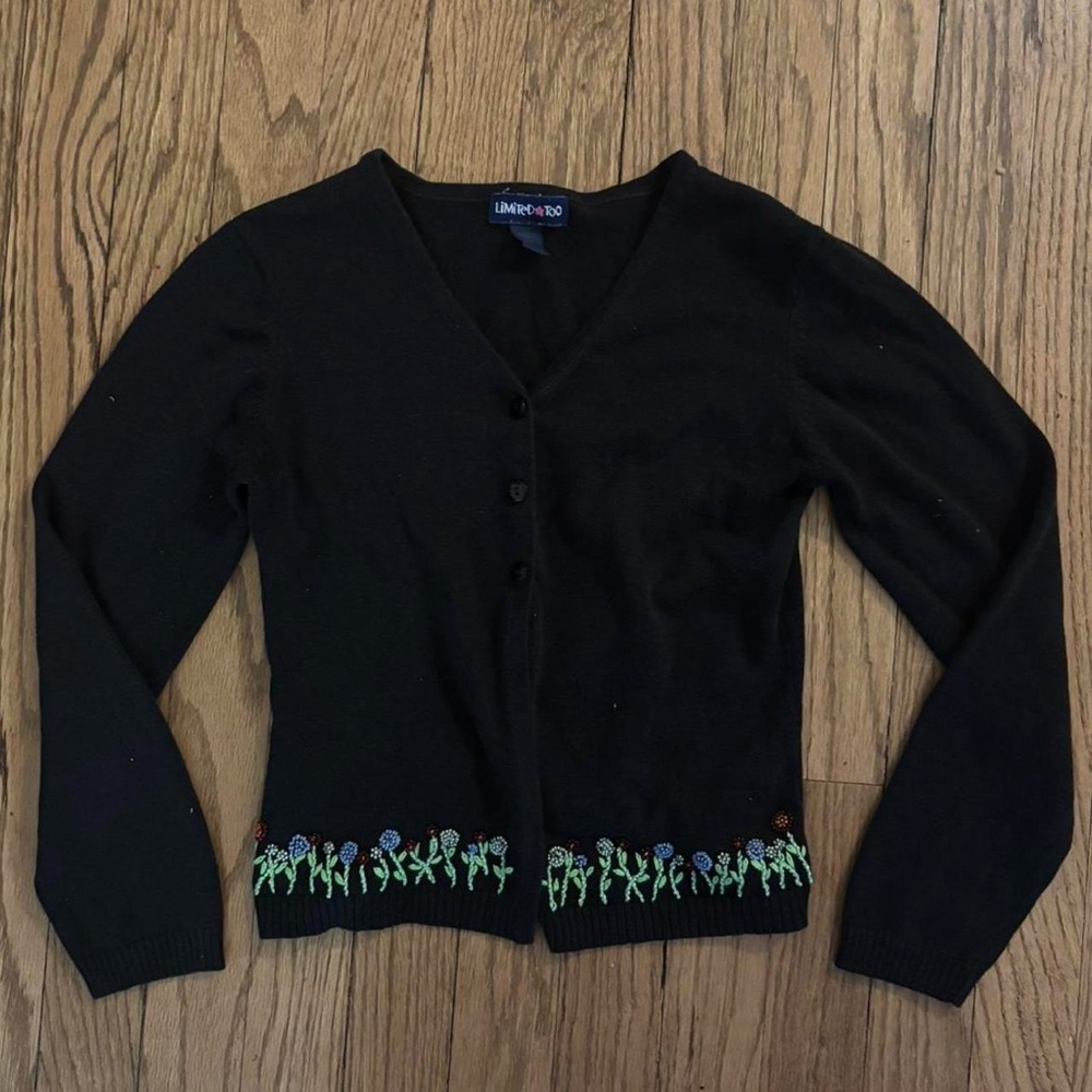 coquette floral cardigan